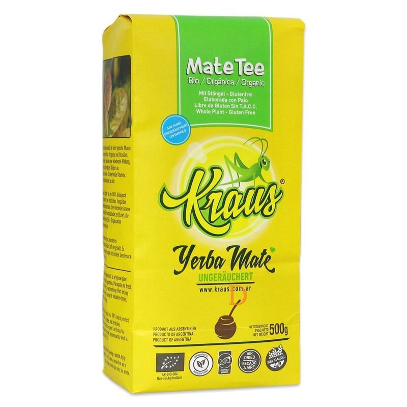 Kraus Mate Organica yerba mate 500g - Fair Tade & sin humo