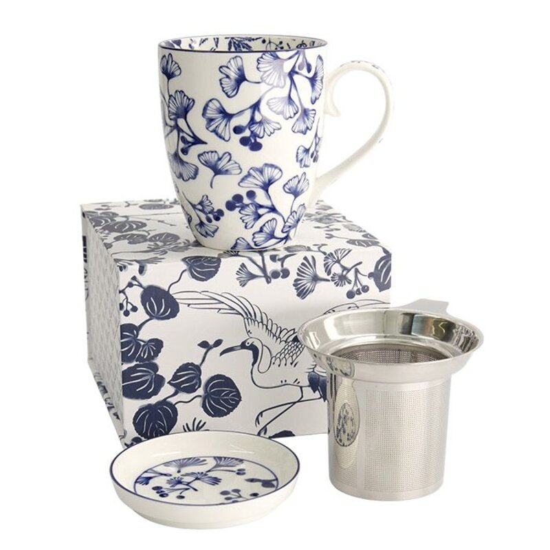 Mug Flora Japonica Gingko con filtro y caja regalo