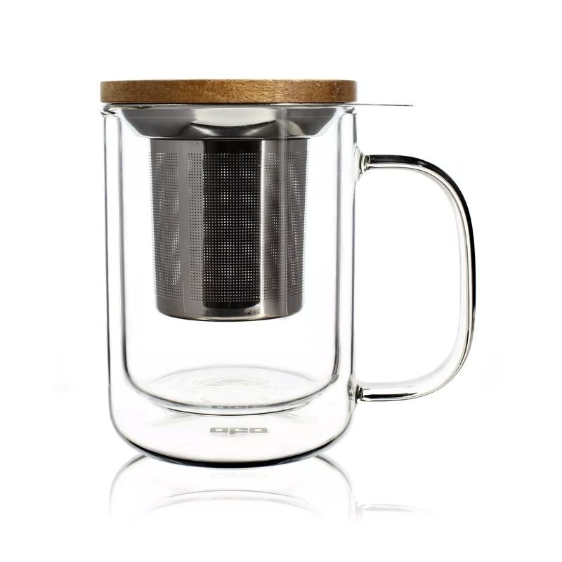 Mug Gustave en vidrio de doble pared 350ml