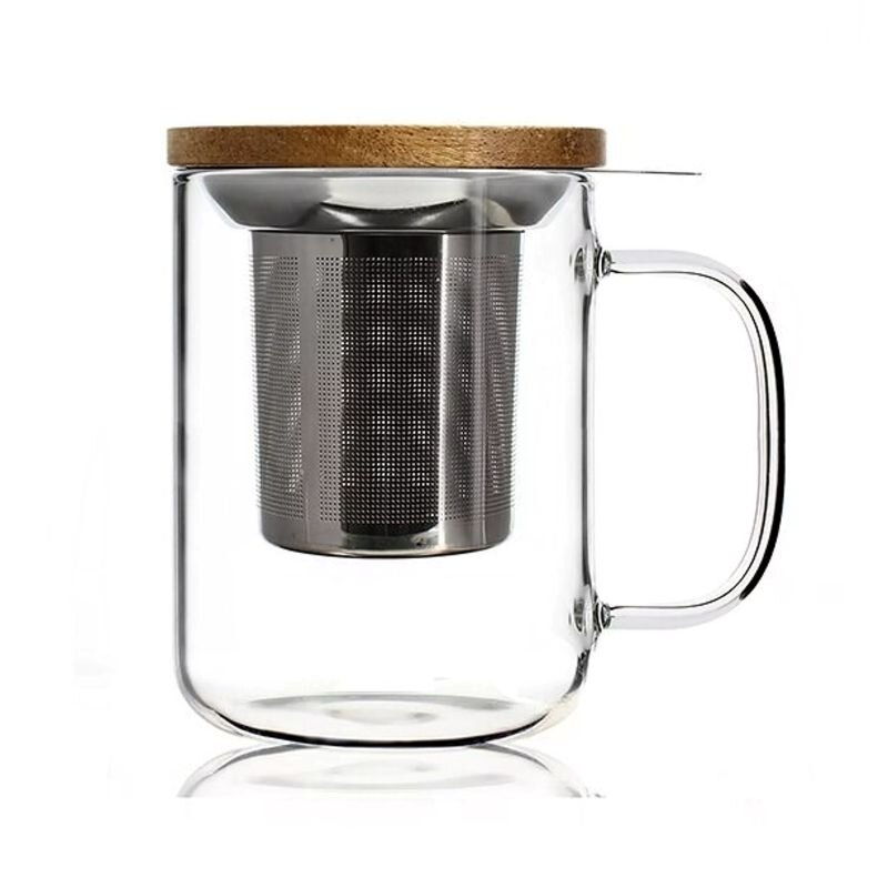 Mug Gustave en vidrio borosilicato 450ml
