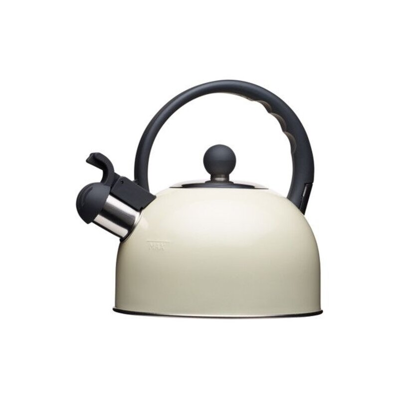 Hervidor con silbato 1,3l  cream
