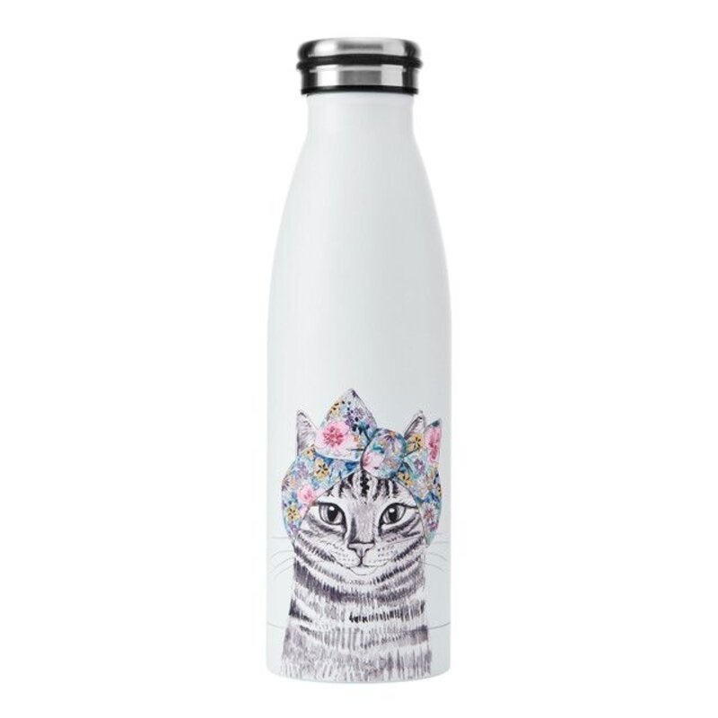 Botella de acero inoxidable de doble pared Mikasa Tipperleyhill Cat, 500ml